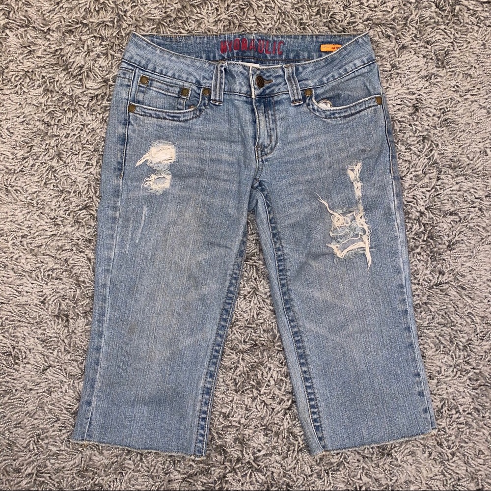 Hydraulic Capri Denim Metro Pants